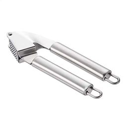 AmazonCommercial Stainless Stell Garlic Press, Silver