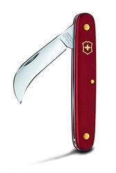 Victorinox Taschenwerkzeug Hakenmesser XS für Gartenarbeiten, Rostfreie Gebogene Klinge 51 mm, Swiss Made, rot