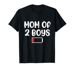 Mamá de 2 niños 2024 Día de la Madre Madre de 2 regalos Idea Camiseta