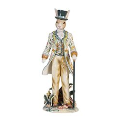 Fitz and Floyd Dapper kanin manlig keramisk figur 50 cm