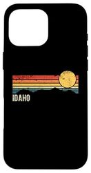 Idaho USA Retro Sunset design stile invecchiato Custodia per iPhone 16 Pro Max