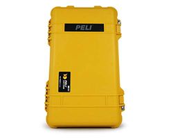 PELI 1510 stötsäkert handbagage, IP67-vatten- och dammtät, 27 liters kapacitet, tillverkad i Tyskland, inget skum, gul