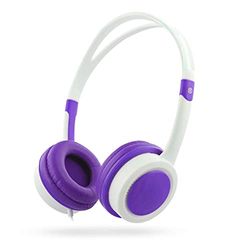 T'nB CSKID2GIRL słuchawki stereo dla dzieci"85 DB" białe/liliowe