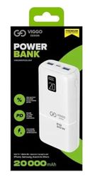 VIGGO POWERBANK 20 000 MAH 1XUSB-C 2XUSB PD LCD BIAbestrålning