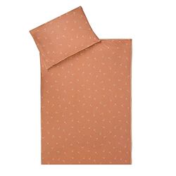 Julius Zöllner Barnsängkläder 100% ekologisk bomull standard 100 från Oeko-Tex, tillverkad i Tyskland, storlek 100 x 135 + 40 x 60 cm, blommig
