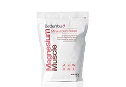 BetterYou - Magnesio Transdérmico Músculo en Escamas 1 Kg | Sales de Baño Minerales | Ayuda para la Recuperación Muscular Post Entreno | Reducción del Cansancio y la Fatiga | Apto para Veganos