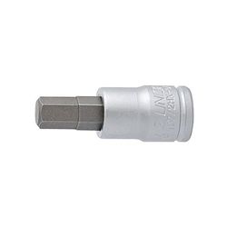 UNIOR 607900 - Llave de vaso 1/4" con punta de destornillador hexagonal 5 mm serie 187/2HX