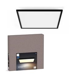Philips Hue White Ambiance Aurelle Smart LED Panel Light Inc. Dimmer Switch [60x60cm - Black] for Indoor Home Smart Lighting, Wall, Ceiling, Bedroom, Livingroom