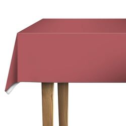 d-c-fix nappe de table toile cirée en plastique sans PVC Minéral Rouge - anti-tache - linge enduite pour intérieur et extérieur - 220 cm x 150 cm rectangulaire