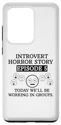 Carcasa para Galaxy S20 Ultra Introvert Horror Story Working In Groups Antisocial Student