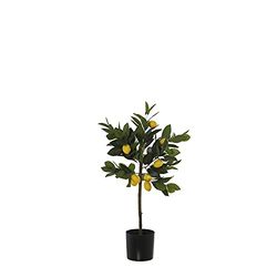 DRW Plante Artificielle en polyéthylène avec Vert et Jaune 60 cm
