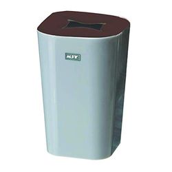 MSV 141291 Monaco Verre à Dents Plastique Marron/Gris 7,3 x 11 x 7,3 cm