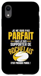 Coque pour iPhone XR Rochelais Rochelle Rugby Je Suis Supporter Rochelais