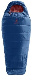 deuter Starlight Saco de Dormir de Fibra sintética, Nightblue-Redwood, Zipper Left