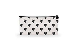 Bonamaison Stampato Digitalmente 100% Cotone Astuccio Portapenne con Cerniera in Tela, Portapenne per Studenti, Bambini, Ragazzi, Ragazze, Astuccio per Matita, 1 Pezzo, Dimensioni: 21x12 Cm