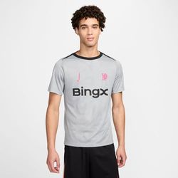 Nike Chelsea skjorta CFC Mnk Df Acdpr Sstop K Pm 3R, particle grå/svart/rosa Prime, FQ2541-074, XS