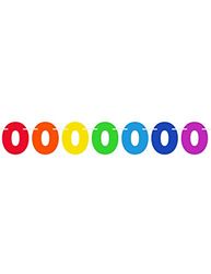 Folat 65730 Bunting Solid Nummer 0-6 Meter