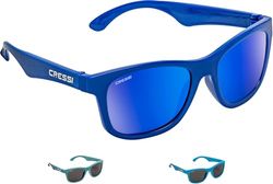 Cressi Kiddo Sunglasses óculos de sol para crianças, juventude unissexo, azul real/lentes espelhadas azuis, 6 anos