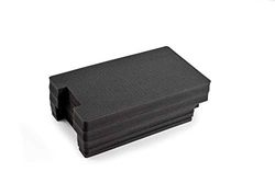 B&W Schiuma a cubo pretagliata – Set da 5 pezzi – per il tuo robusto – B&W tipo 6600 – Valigetta per il trasporto all'aperto