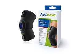 Actimove SPORTS EDITION Knee Support Open Patella Adjustable - Secure Protection - Ideal for Walking and Hiking - Black, Universal Size