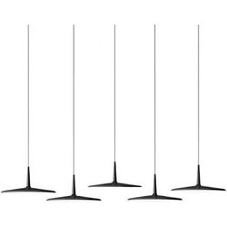 Vibia Lámpara colgante de superficie, 3 led 9, 3W, serie Skan Triple, color negro, 30 x 57 x 56 centímetros (referencia: 028211/1B)