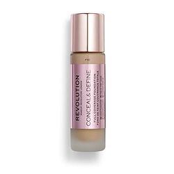 Makeup Revolution, Base de maquillaje Conceal & Define, F10, 23ml