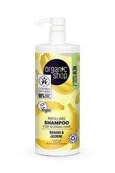 Organic Shop Refilling Shampoo for Normal Hair Banana and Jasmine, 1000ml