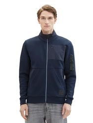 TOM TAILOR Sweatshirt voor heren, 10668 - Sky Captain Blue, XXL