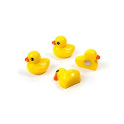 First4magnets Assortiment de Populaires Forme Office aimants-Ducky (1 Jeu de 4), Argent