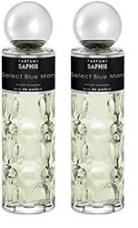PARFUMS SAPHIR Select Blue Man, Eau de Parfum con Vaporizzatore Per Uomo, 200 Ml (Confezione da 2)