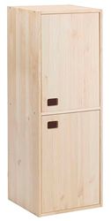 Astigarraga Kit Line Dynamische opbergkast, 2 deuren en 4 legplanken, grenenhout, 105,4 x 37,3 x 33 cm