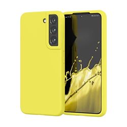 Samsung Galaxy S22 Custodia, morbida e flessibile in gel di silicone, protezione antiurto con protezione anti-caduta per fotocamera, sottile, antiurto, per Samsung Galaxy S22, giallo limone