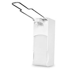 Semy Top Distributeur de Savon à Levier Rechargeable en Plastique Blanc 1000 ML 100 x 280 x 90 mm