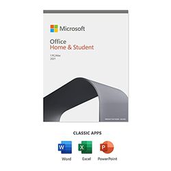 Microsoft Office Home & Student 2021-1 PC/Mac - UK - Box 79G-05388 svart