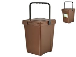 HOME Conteneur Humide Minmax + 25 litres Marron Poubelles et ordures