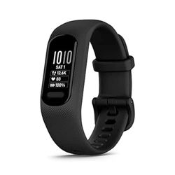 GARMIN 010-02645-14 VIVOSMART 5, Maat L, Siliconen en verwisselbare polsband, Mint,Zwart (Gereviseerd)