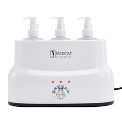 Master Massage oliewarmer lotion crème warmer voor spa olie massage inclusief 3 pompflessen verwarmingsniveaus verstelbaar