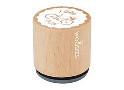 Wood and Rubber Stamp I Like BCN diam. 33 x 30 mm.