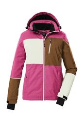 killtec Donna Giacca da sci/giacca funzionale con cappuccio e paraneve KSW 437 WMN SKI JCKT, pink, 40, 43157-000