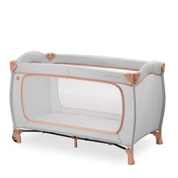 hauck Baby Sleep N Play Go Plus Paraplubed, grote zijopening om te spelen, opvouwbaar, compact, draagtas, van geboorte tot 15 kg, Dusty Cork