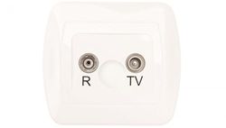 Kontakt-Simon AAK/11 - Presa di corrente in plastica IP20, 90 mm, 41 mm, 80,5 mm, colore: Bianco