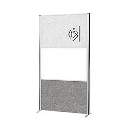 Maul MAULconnecto Cloison Acoustique 180 x 100 cm, Séparateur de Pièce pour Bureau et Bureau, Séparateur de Pièce Autonome avec Pieds, Idéal comme Brise-Vue et Isolation Acoustique, Non-Tissé