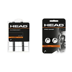 Head 12 Xtremesoft, Tennis Accessori Unisex Adulto, Bianco, Taglia Unica & PRO Damp, Ammortizzatore di Vibrazioni Unisex-Adult, Bianco, One Size