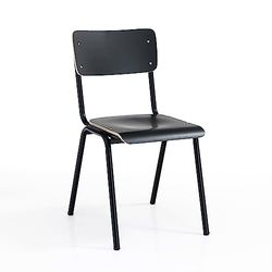 Wink Design Swindon Black Lot de 4 chaises multiplis, Noir Opaque, H80x44x57 cm