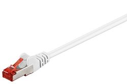 Goobay 93504 CAT 6 patchkabel, S/FTP (PiMF), wit - LSZH halogeenvrij, koper, 15,00 m kabellengte