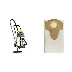 Vacmaster WD L30 L Class 30L Dust Extractor - Wet & Dry Vacuum Cleaner - Powerful Suction with HEPA 13 Filter For Heavy Duty Cleaning, 30 Litre Tank with 5 additional dust bags