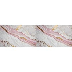 Ambiance Sticker Rol zelfklevende vloercoating, zelfklevend, antislip, marmereffect, grijs en roze, H 60 x B 200 cm