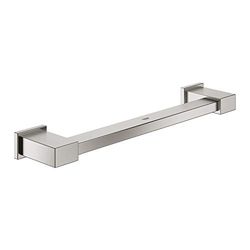 Grohe 40514DC1 Essentials Cube Maniglione Vasca, Grigio Satinato