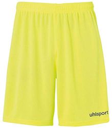 uhlsport Center Basic Shorts Ohne INNENSLIP Pantalon Enfant, Jaune Fluo/Noir, 12 Ans
