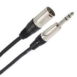 Plugger kabel XLR-kontakt 3-polig/stereoklinkkontakt 6 m svart